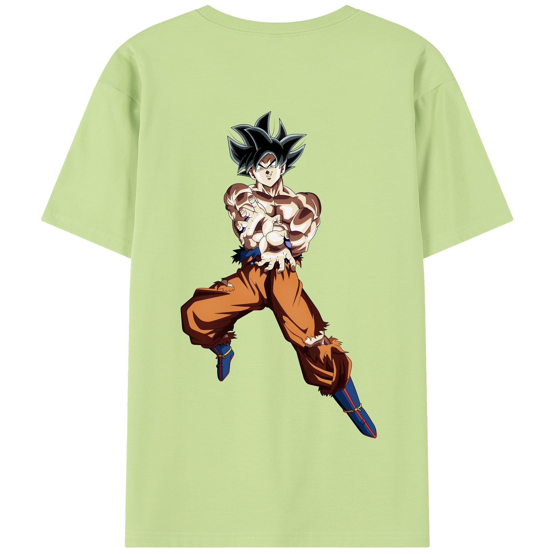 （画像用） ドラゴンボール 孫悟空（そん ごくう）Son Goku カカロット DRAGON BALL Kakarotto 綿100％半袖Tシャツ（背面プリント）